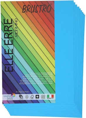 BRuSTRO A4 Unrulled A4 220 gsm Coloured Paper(Set of 2, Blue)