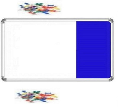 Naygt Combination Non-magnetic board ( whiteboard and pin up board on same side ). It is made up of good quality material and dual coated for Home, Kids, Office and School (White,Blue) 2*3ft ( 60cm x 90cm)Pack of 1_AS57 combination board_f14 Bulletin Board(White & Off Blue) Naygt Combination Non-magnetic board ( whiteboard and pin up board on same side ). It is made up of good quality material and dual coated for Home, Kids, Office and School (White,Blue) 2*3ft ( 60cm x 90cm)Pack of 1_AS57 combination board_f14 Bulletin Board(White & Off Blue)