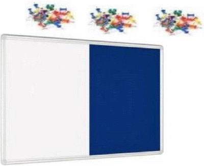 Naygt Magnetic white and Dark Blue Pin Up Notice-Board in Combination, Dark Blue Bulletin Board for Home, Kids, Office and School (White, Dark Blue) 2*3ft ( 60cm x 90cm)Pack of 1_AS6 combination board_f8 Bulletin Board(White & Deep Blue) Naygt Magnetic white and Dark Blue Pin Up Notice-Board in Combination, Dark Blue Bulletin Board for Home, Kids, Office and School (White, Dark Blue) 2*3ft ( 60cm x 90cm)Pack of 1_AS6 combination board_f8 Bulletin Board(White & Deep Blue)