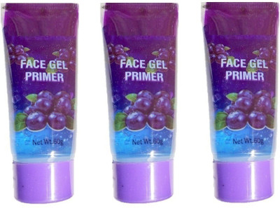 ShopCircuit Grapes Waterproof Primer Make Up Base Pack of 3 Primer  - 60 ml(Blue)