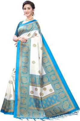 Saadhvi Woven Mysore Art Silk Saree(Blue)