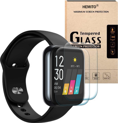 Hemito Edge To Edge Tempered Glass for Realme Fashion Smart Watch(Pack of 2)