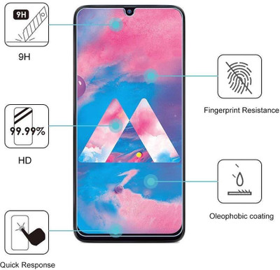 Brox Tempered Glass Guard for Samsung Galaxy M30(Pack of 1)