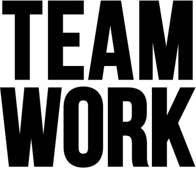 amazinghubsolution 60 cm A...teamwork22 Self Adhesive Sticker(Pack of 1)