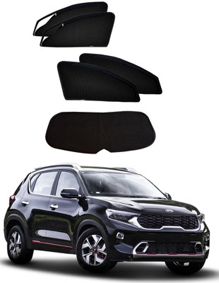 AuTO ADDiCT Side Window Sun Shade For Kia(Black)