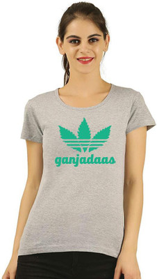 dreamkarts Graphic Print Women Round Neck Grey T-Shirt