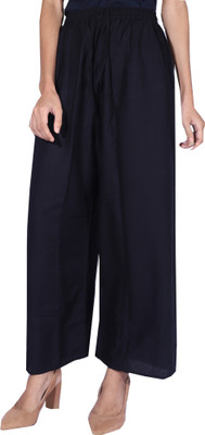 Anjali Fabrics Regular Fit Women Dark Blue Trousers