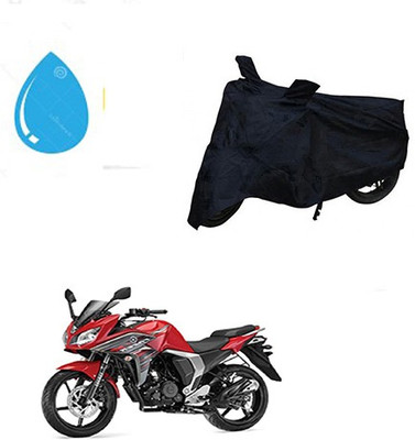SRENTERPRISES Two Wheeler Cover for Yamaha(Fazer, Black)