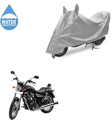 SRENTERPRISES Two Wheeler Cover for Royal Enfield(Thunderbird 350, Silver)
