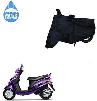 SRENTERPRISES Two Wheeler Cover for Mahindra(Rodeo RZ, Black)