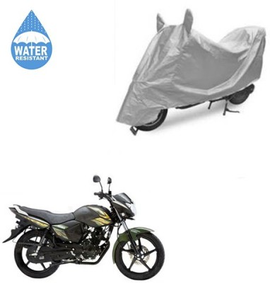 SRENTERPRISES Two Wheeler Cover for Yamaha(Saluto, Silver)