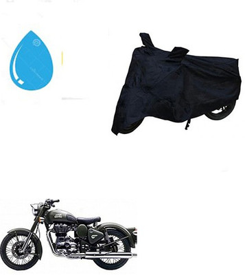 Amozkart Two Wheeler Cover for Royal Enfield(Battle Green, Black)