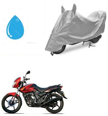 HYBRIDS COLLECTION Waterproof Two Wheeler Cover for TVS(Flame DS 125, Silver)