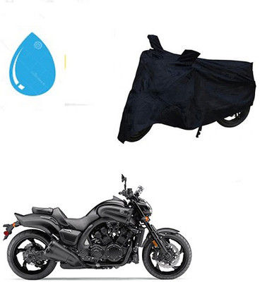 HYBRIDS COLLECTION Waterproof Two Wheeler Cover for Yamaha(VMAX, Black)