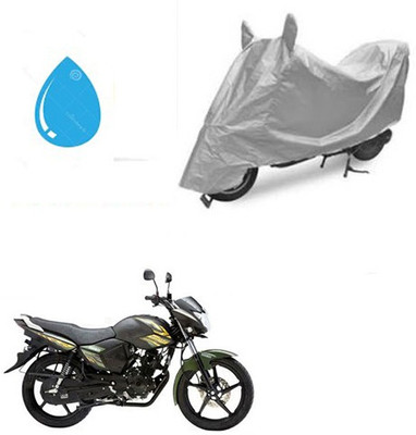 Atulit enterprises Waterproof Two Wheeler Cover for Yamaha(Saluto, Silver)