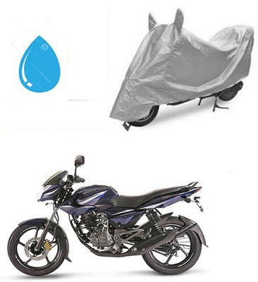 Atulit enterprises Waterproof Two Wheeler Cover for Bajaj(Pulsar 135 LS DTS-i, Silver)