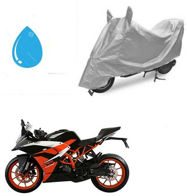 Atulit enterprises Waterproof Two Wheeler Cover for KTM(RC 200, Silver)