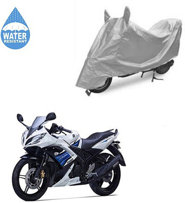 SRENTERPRISES Two Wheeler Cover for Yamaha(YZF R15 S, Silver)