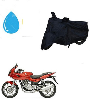 Amozkart Waterproof Two Wheeler Cover for Bajaj(Pulsar 220 DTS-i, Black)