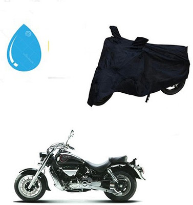 HYBRIDS COLLECTION Waterproof Two Wheeler Cover for Hyosung(ST7, Black)