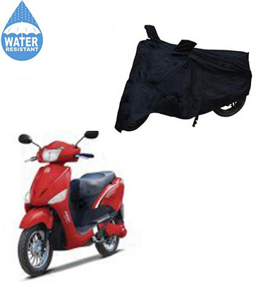 SRENTERPRISES Two Wheeler Cover for Hero(E Scoot, Black)