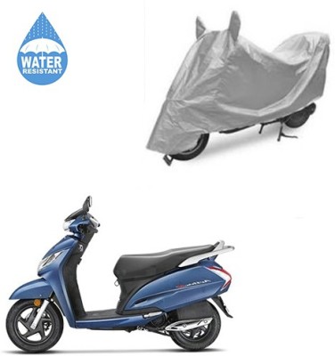 SRENTERPRISES Two Wheeler Cover for Honda(Activa 125, Silver)