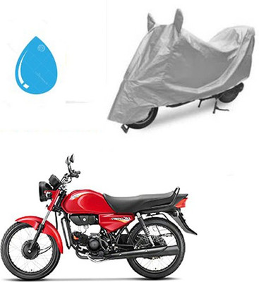 SRENTERPRISES Two Wheeler Cover for Hero(CD Dawn, Silver)