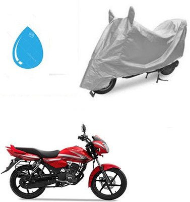 Atulit enterprises Waterproof Two Wheeler Cover for TVS(Pheonix, Silver)