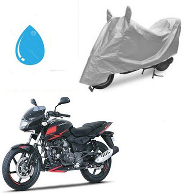 Atulit enterprises Waterproof Two Wheeler Cover for Bajaj(Pulsar 180 DTS-i, Silver)