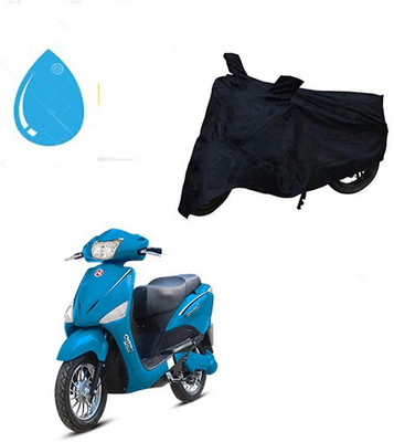 KPIND Waterproof Two Wheeler Cover for Hero(Electric Optima, Black)