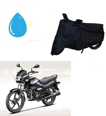 Mdstar Waterproof Two Wheeler Cover for Hero(Super Splendor, Black)