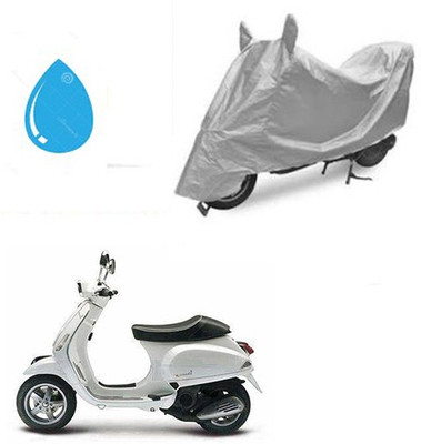 HYBRIDS COLLECTION Waterproof Two Wheeler Cover for Piaggio(Piaggio Vespa, Silver)