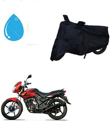 Amozkart Waterproof Two Wheeler Cover for TVS(Flame DS 125, Black)