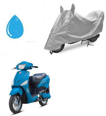 SRENTERPRISES Two Wheeler Cover for Hero(Electric, Silver)