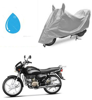 Atulit enterprises Waterproof Two Wheeler Cover for Hero(Splendor Plus, Silver)