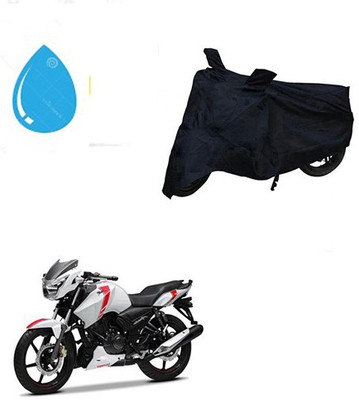 Amozkart Waterproof Two Wheeler Cover for TVS(Apache, Black)