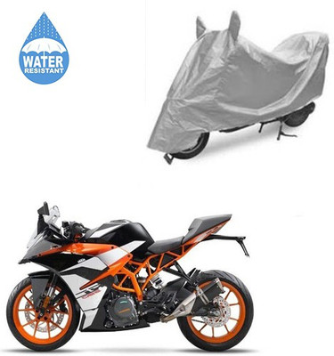 SRENTERPRISES Two Wheeler Cover for KTM(RD 350, Silver)