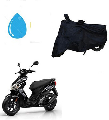 THE REAL ARV Waterproof Two Wheeler Cover for Yamaha(Jog R, Black)