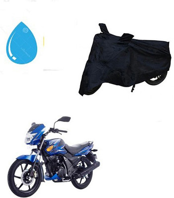 Amozkart Waterproof Two Wheeler Cover for TVS(Flame SR125, Black)