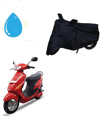 saanvi Waterproof Two Wheeler Cover for Hero(E Sprint, Black)