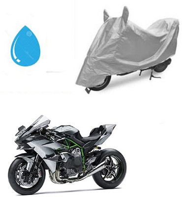 HYBRIDS COLLECTION Waterproof Two Wheeler Cover for Kawasaki(Ninja, Silver)