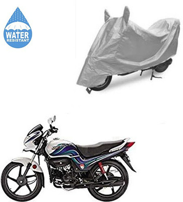 SRENTERPRISES Two Wheeler Cover for Hero(Passion Pro TR, Silver)