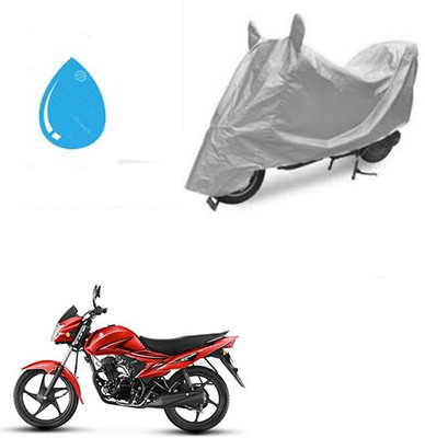 SRENTERPRISES Two Wheeler Cover for Suzuki(Hayate, Silver)