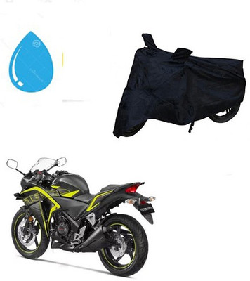 THE REAL ARV Waterproof Two Wheeler Cover for Honda(CBR 250R, Black)