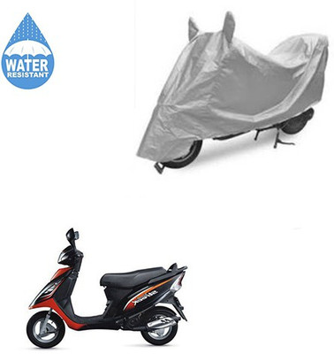 SRENTERPRISES Two Wheeler Cover for TVS(Streek, Silver)