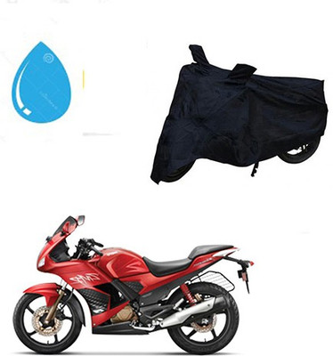 saanvi Waterproof Two Wheeler Cover for Hero(Karizma ZMR, Black)