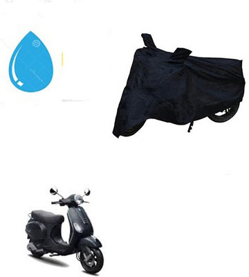 HYBRIDS COLLECTION Waterproof Two Wheeler Cover for Piaggio(Vespa LX, Black)