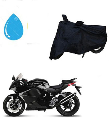 HYBRIDS COLLECTION Waterproof Two Wheeler Cover for Hyosung(GT250R, Black)
