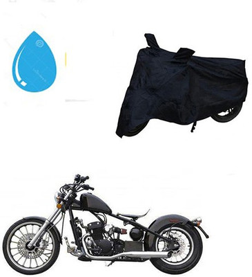 SRENTERPRISES Two Wheeler Cover for Harley Davidson(Bobber 350, Black)