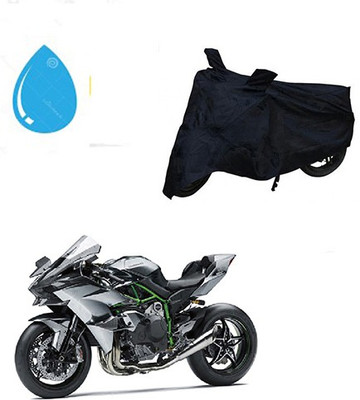 HYBRIDS COLLECTION Waterproof Two Wheeler Cover for Kawasaki(Ninja, Black)